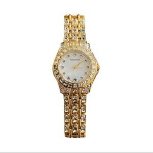 Wittnauer Swiss Quartz Round Watch with Swarovski Crystals